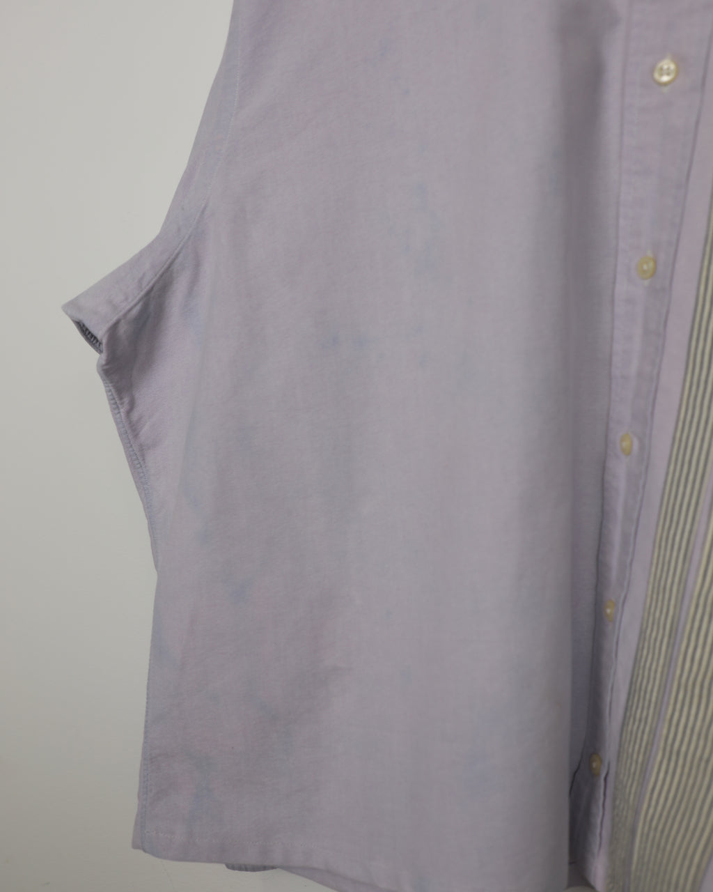 Cropped Ralph Lauren lilac striped shirt