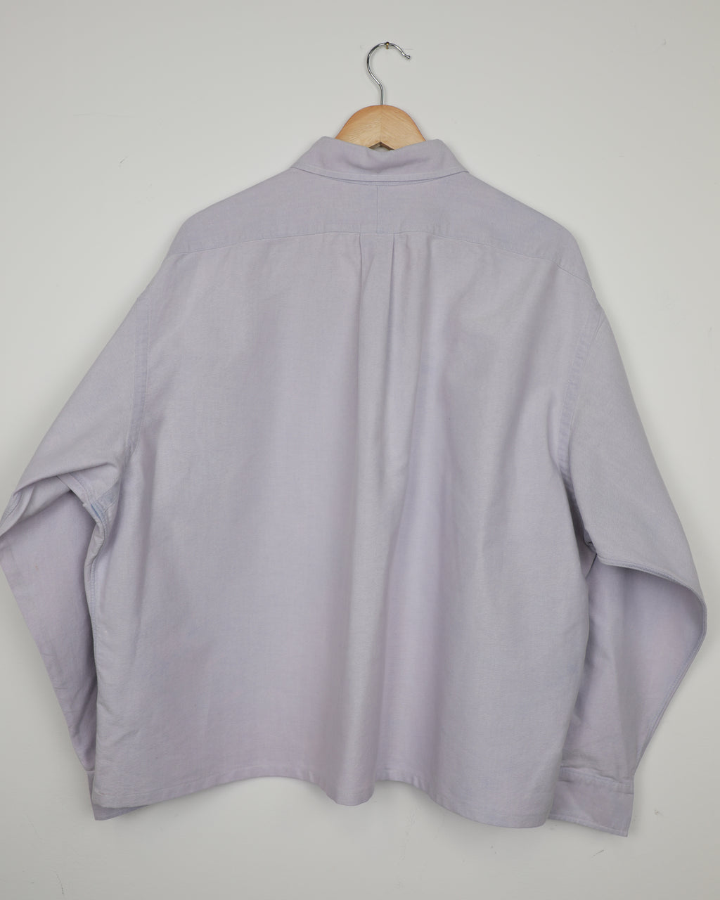 Cropped Ralph Lauren lilac striped shirt