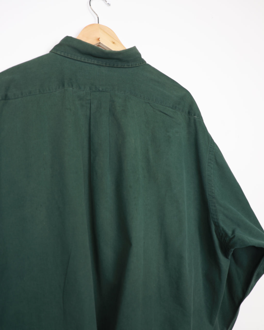 Cropped Ralph Lauren dark green striped shirt