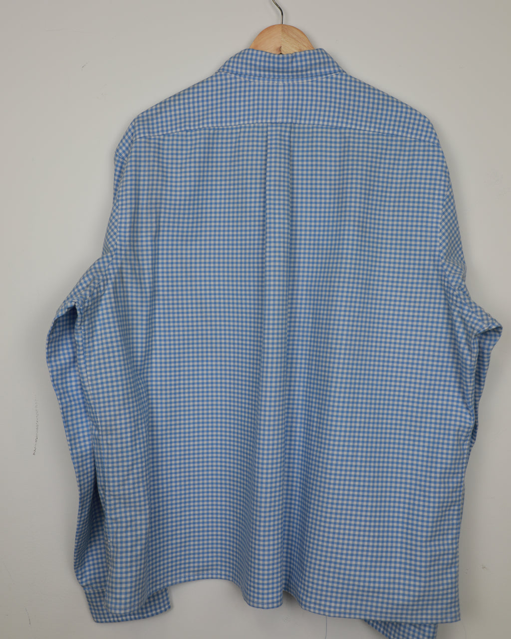 Cropped Ralph Lauren blue striped shirt