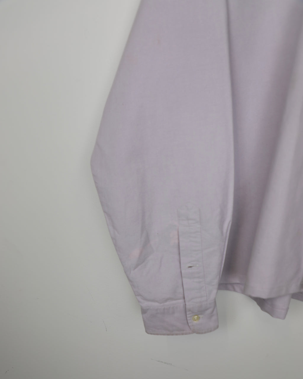 Cropped Ralph Lauren lilac striped shirt