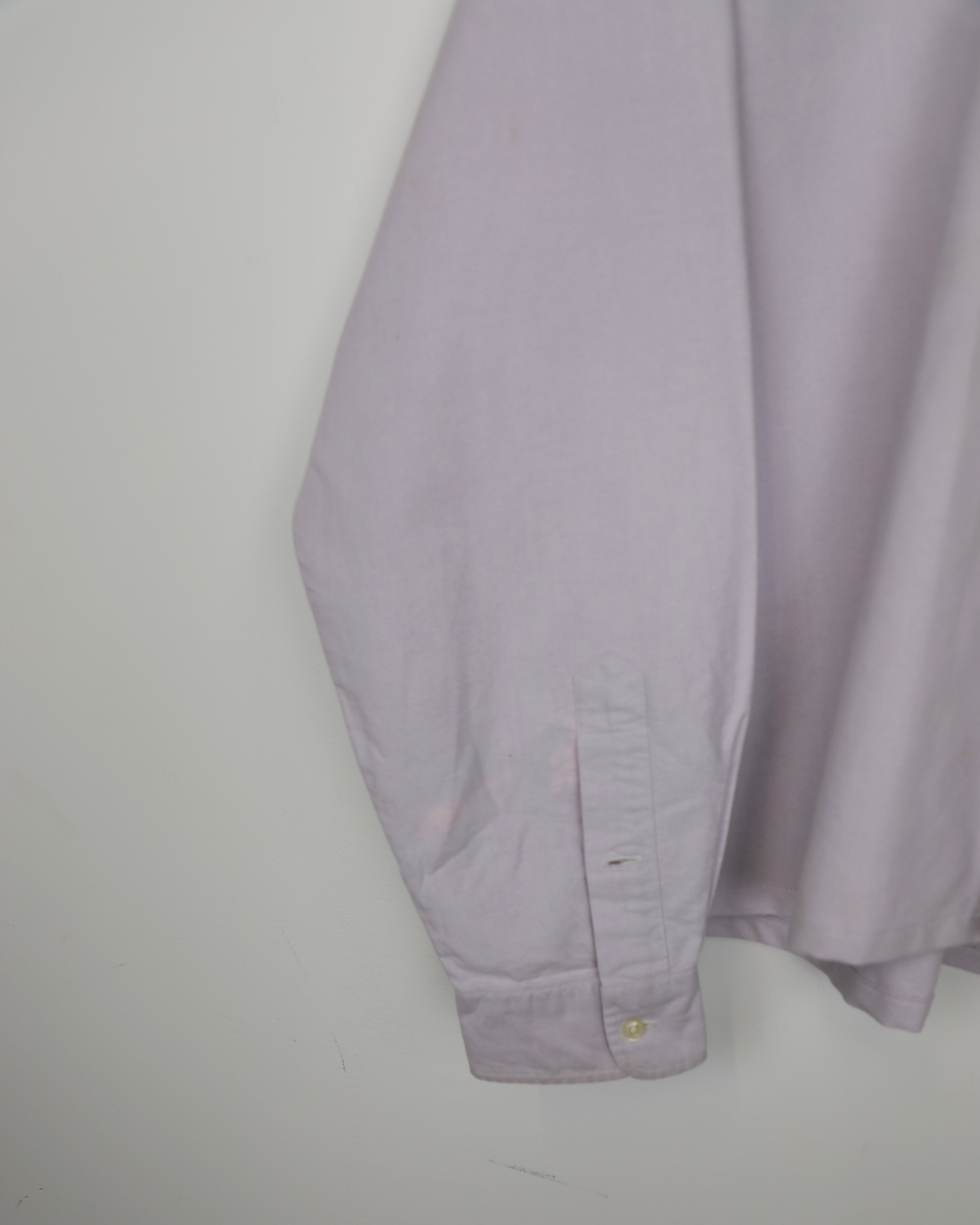 Cropped Ralph Lauren lilac striped shirt