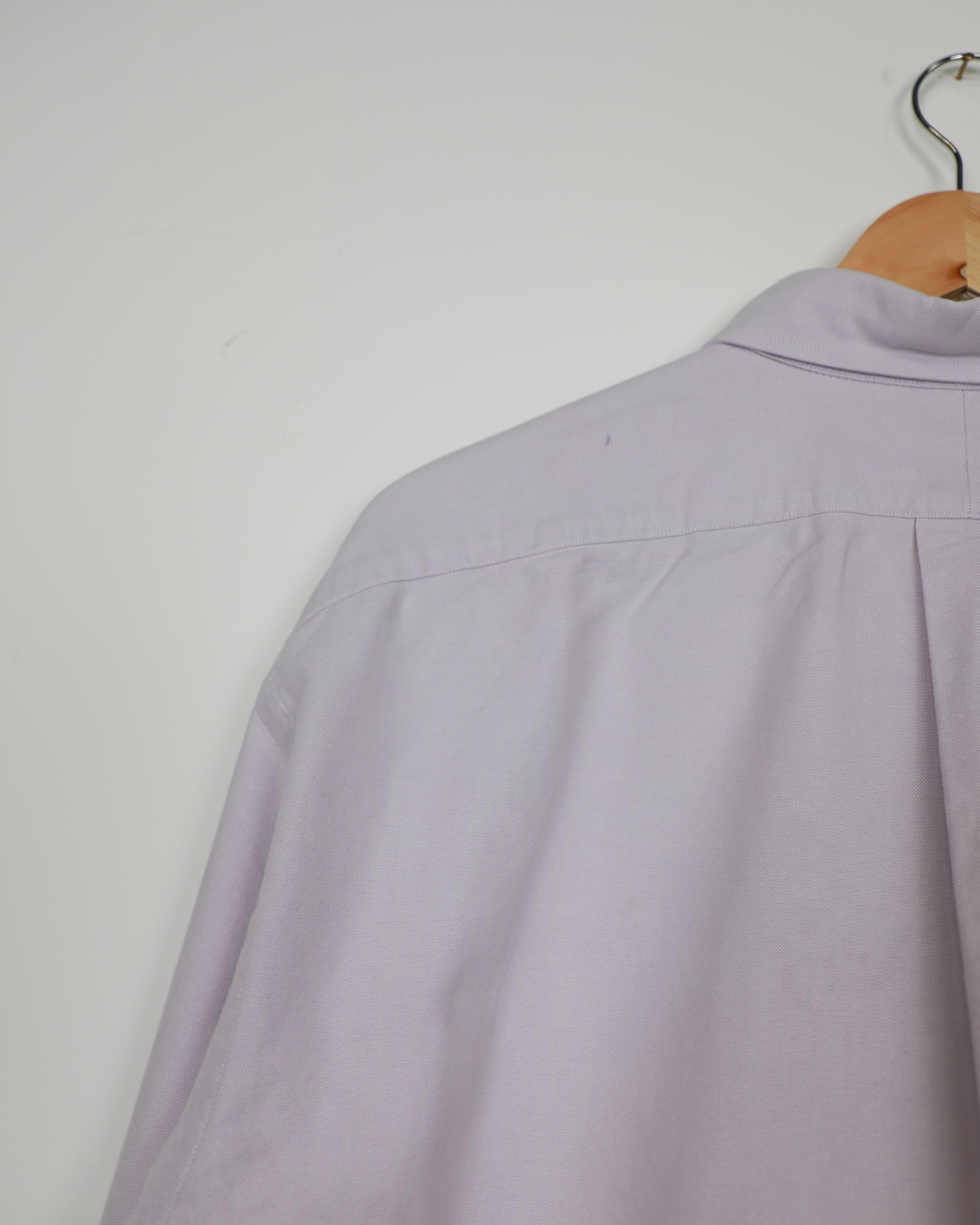 Cropped Ralph Lauren lilac striped shirt