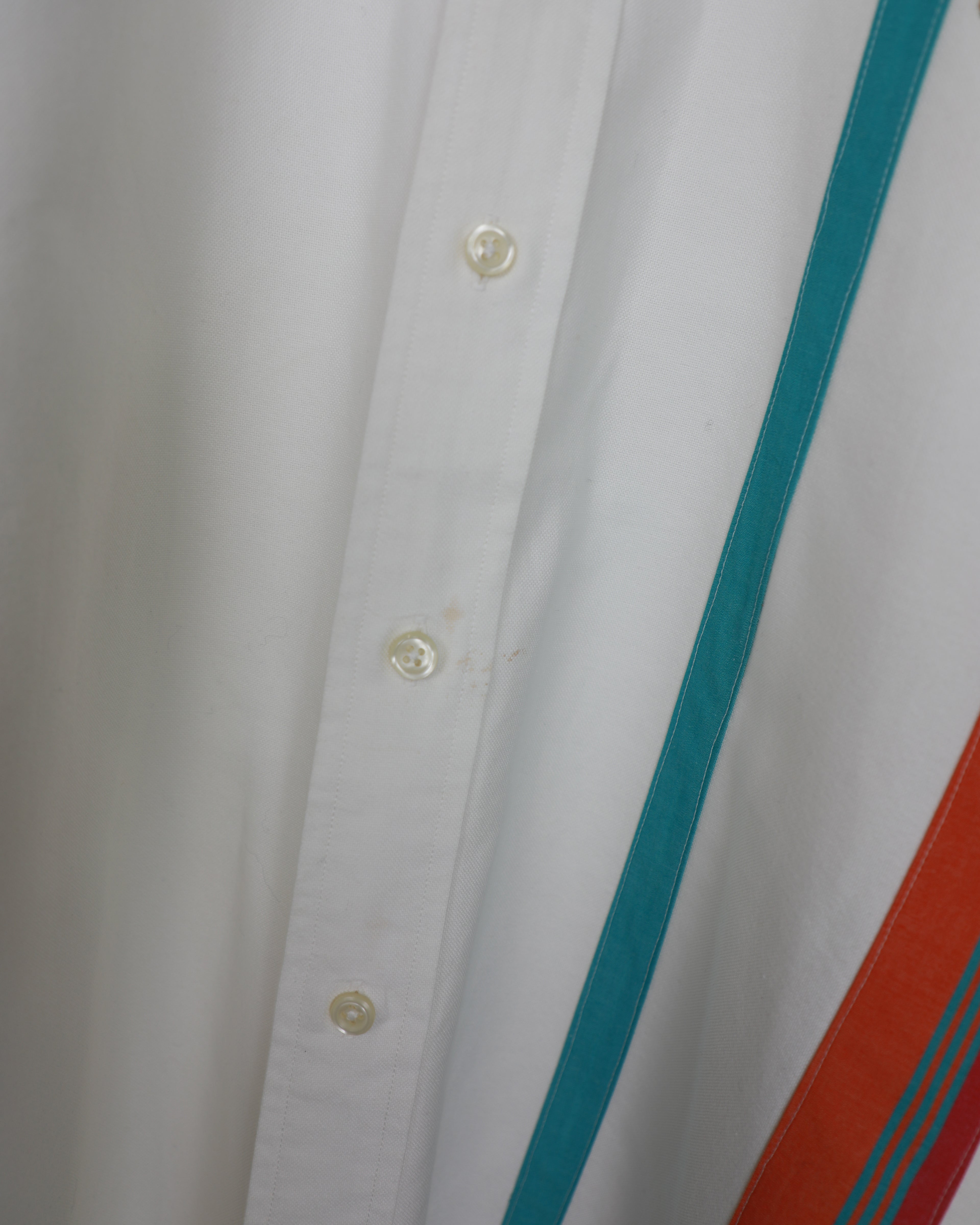 Cropped Ralph Lauren white retro style striped shirt