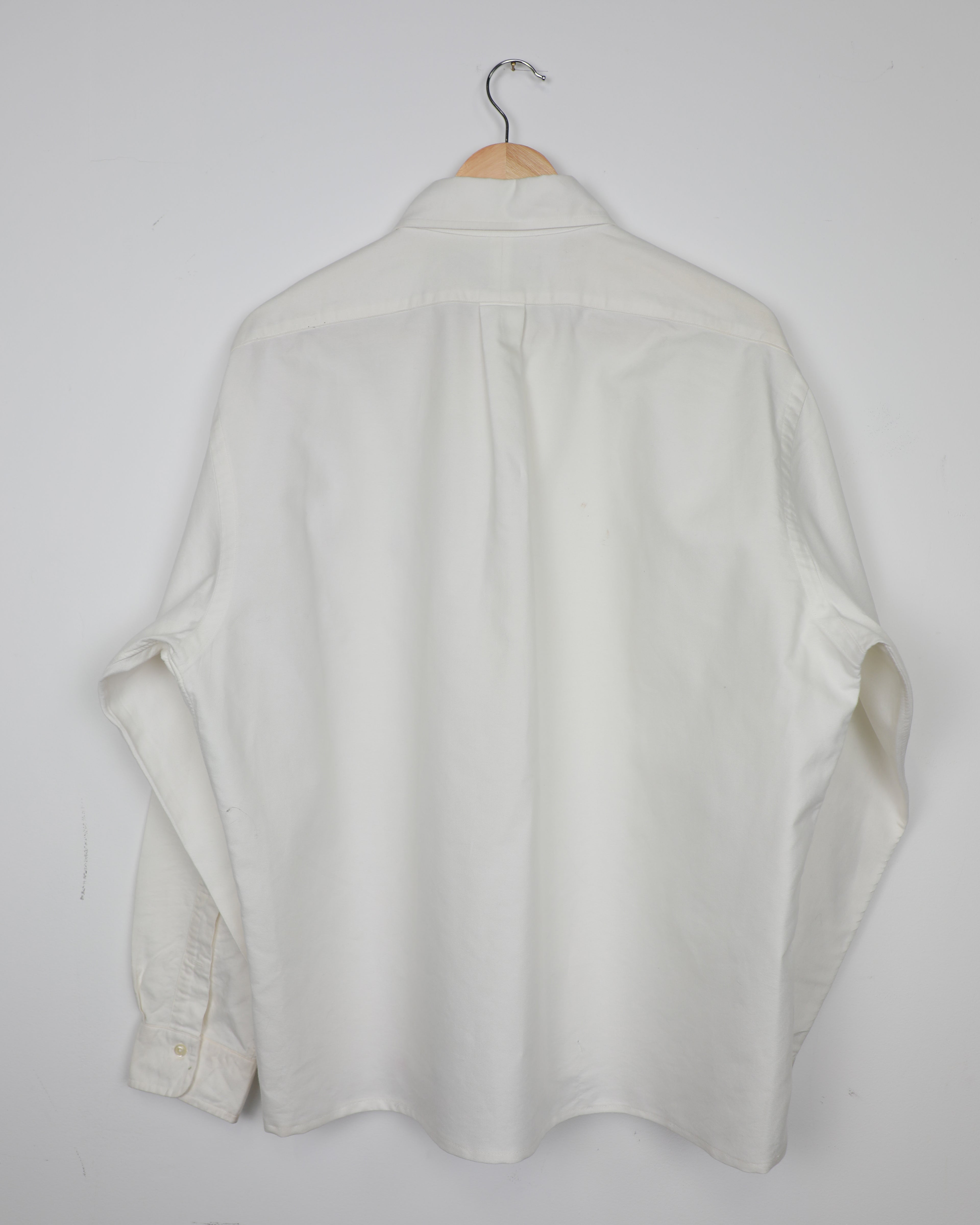 Cropped Ralph Lauren white retro style striped shirt