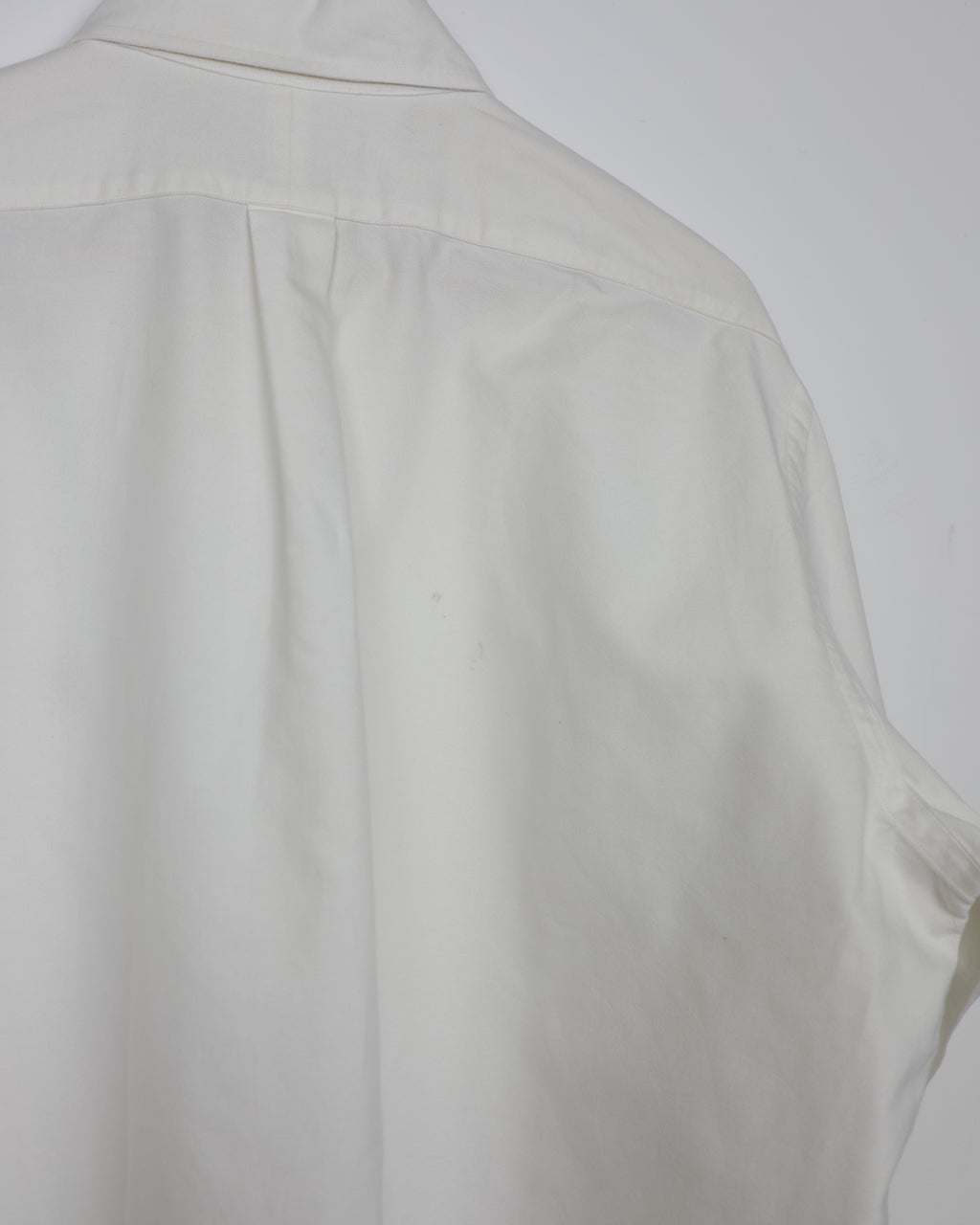 Cropped Ralph Lauren white retro style striped shirt