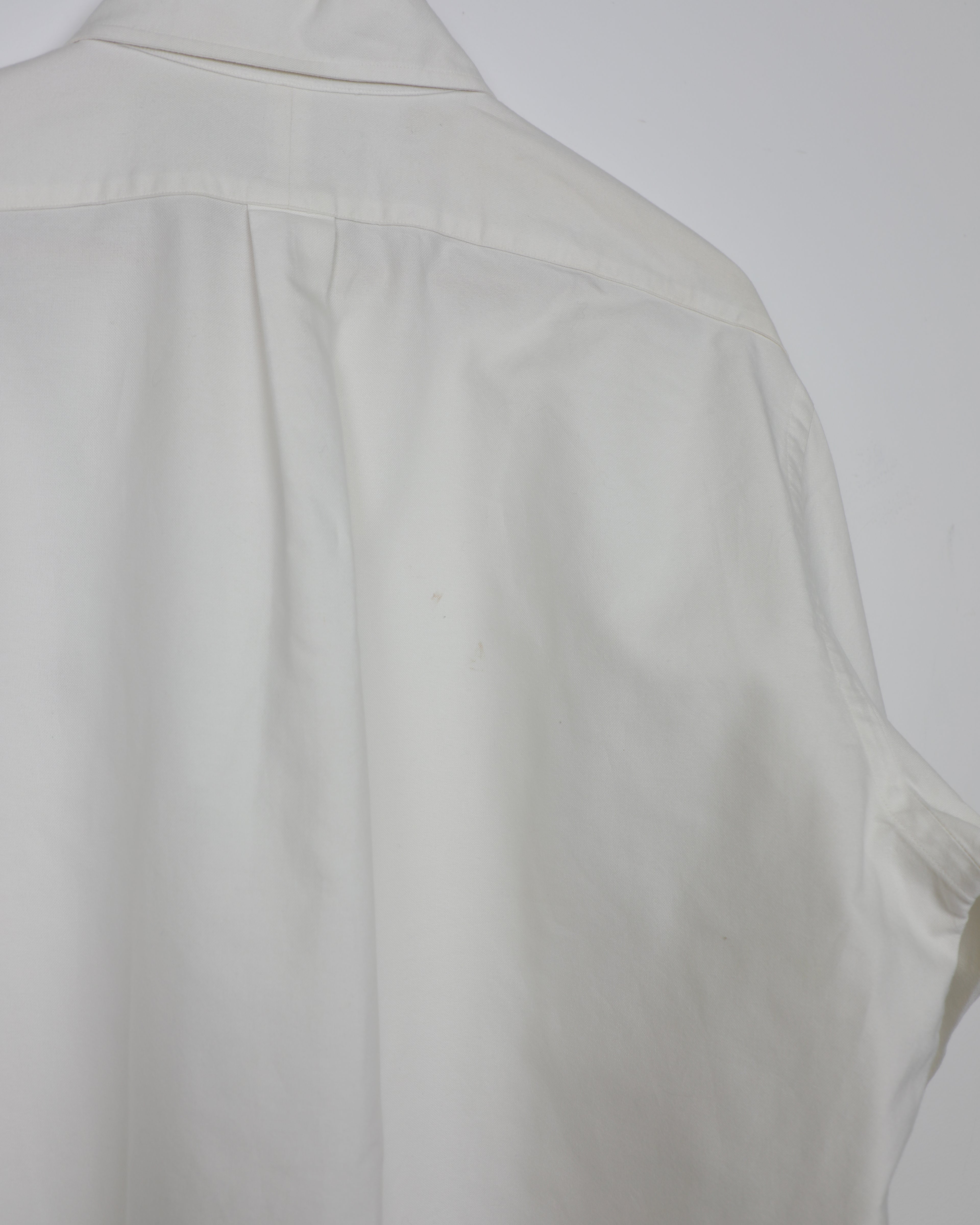 Cropped Ralph Lauren white retro style striped shirt