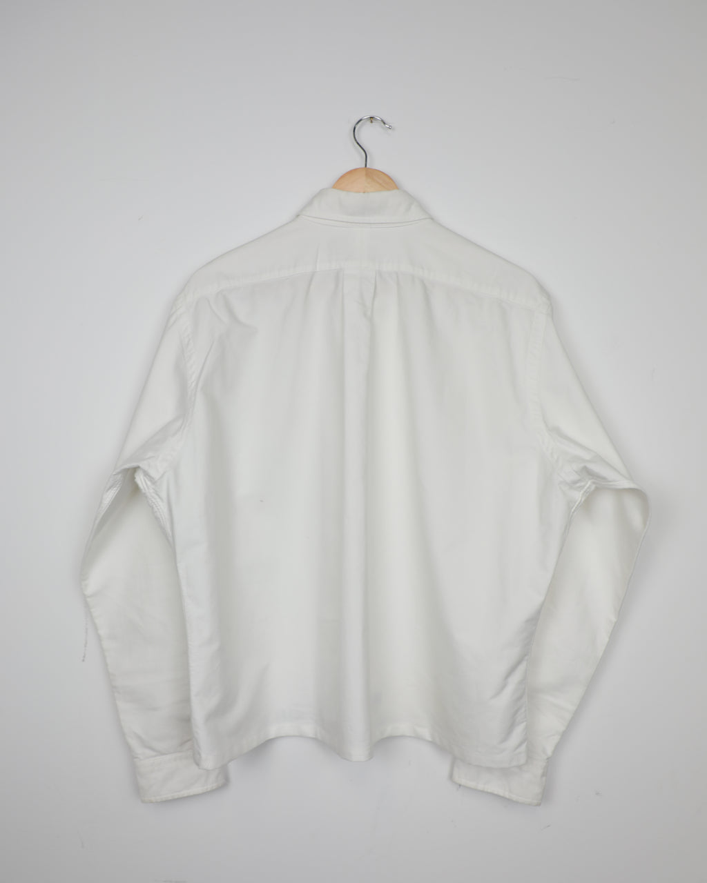 Cropped Ralph Lauren white and blue striped shirt