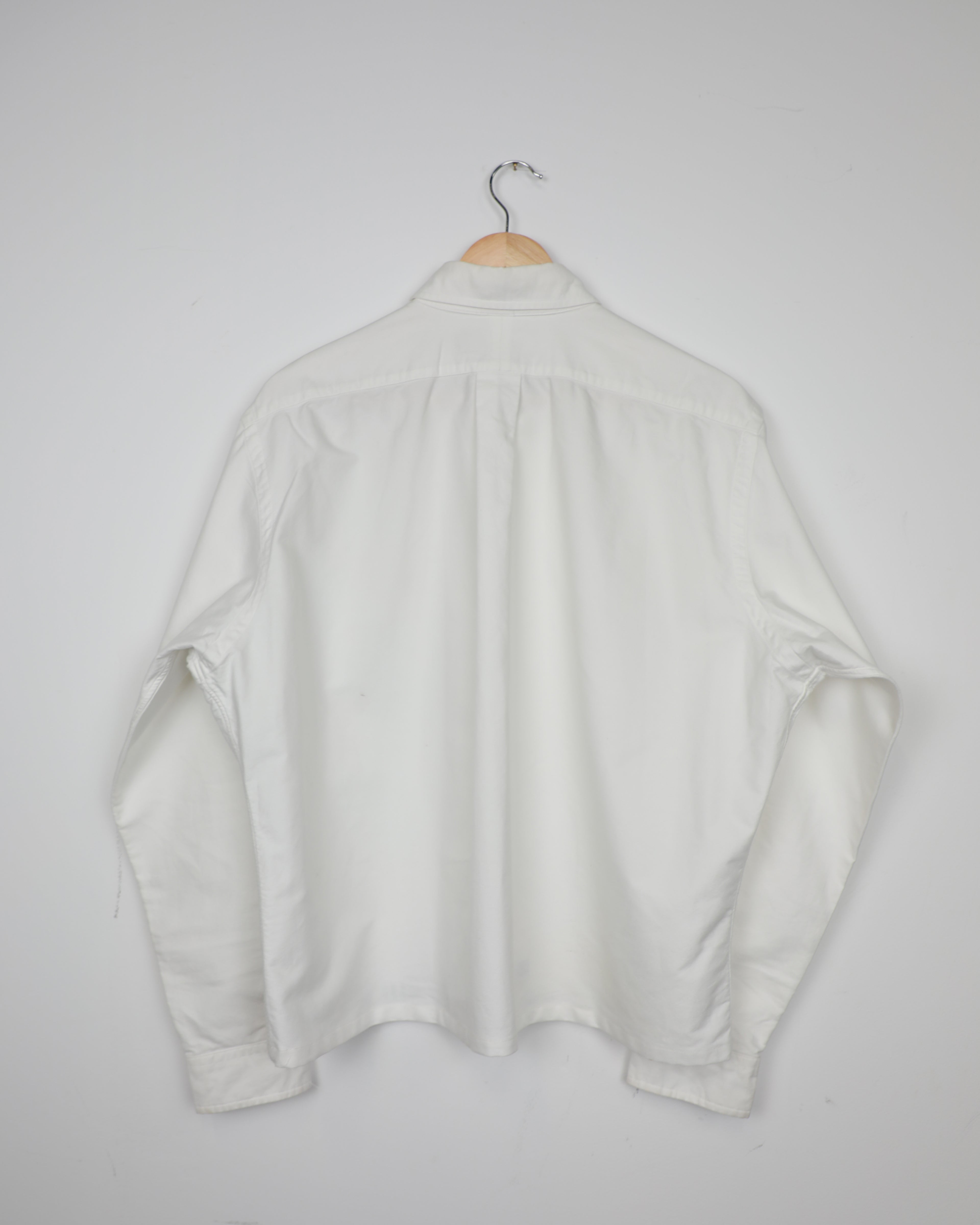 Cropped Ralph Lauren white and blue striped shirt