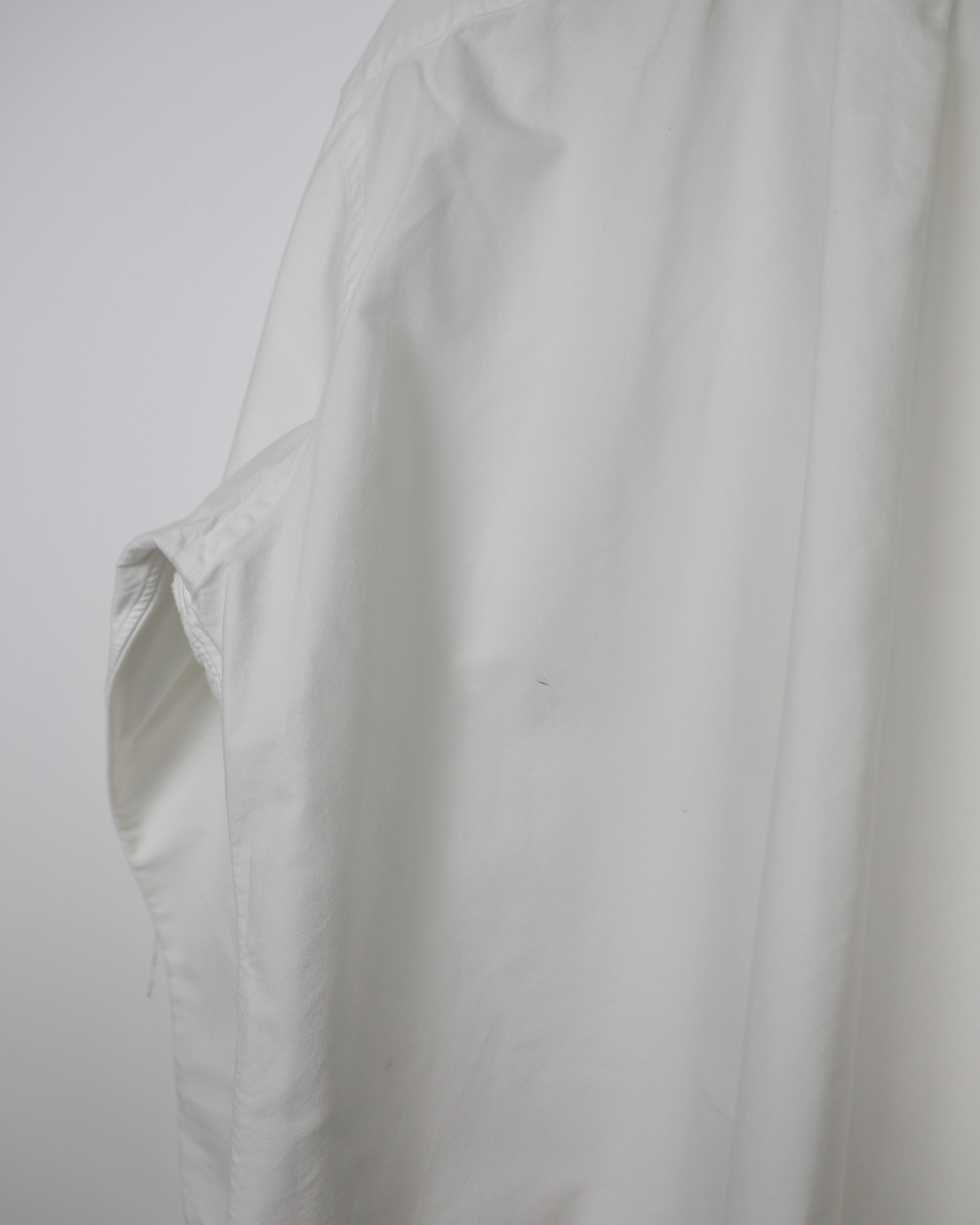 Cropped Ralph Lauren white and blue striped shirt