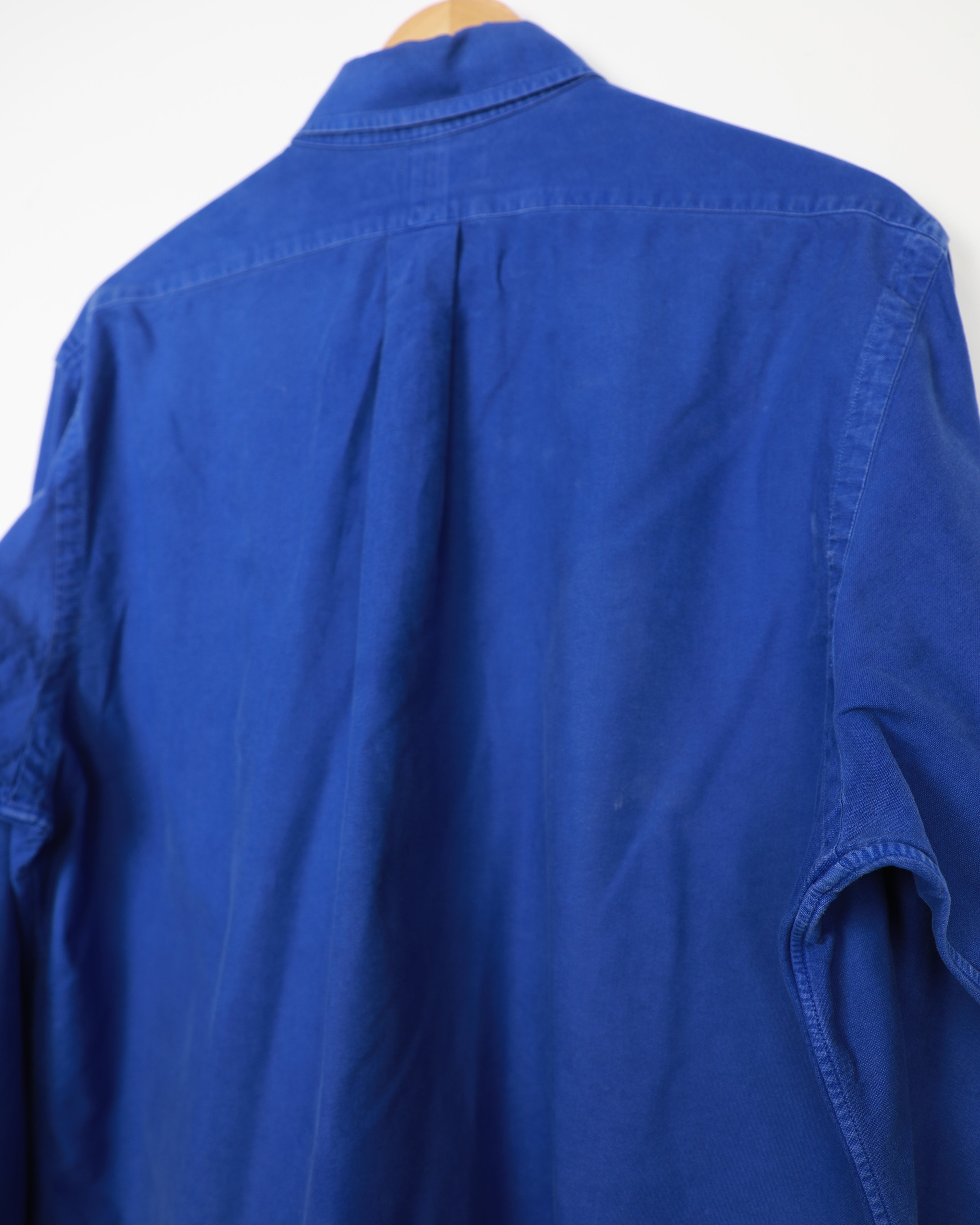 Cropped Ralph Lauren blue shirt