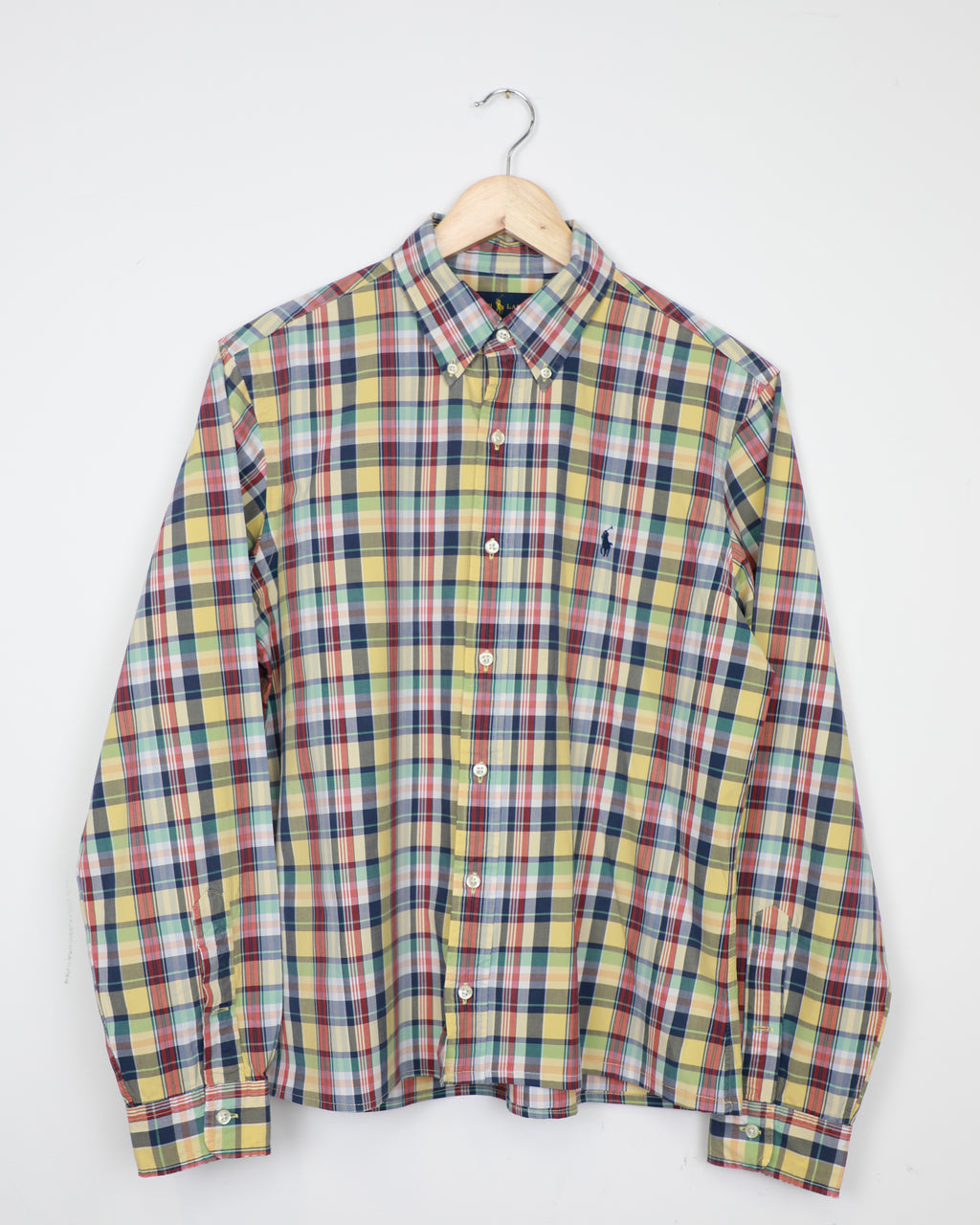 Cropped Ralph Lauren multicolour tartan shirt