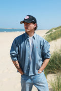 ralph Lauren dark blue Blake cropped shirt