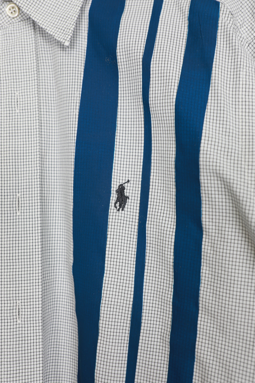 Polo Ralph Lauren blue striped cropped shirt