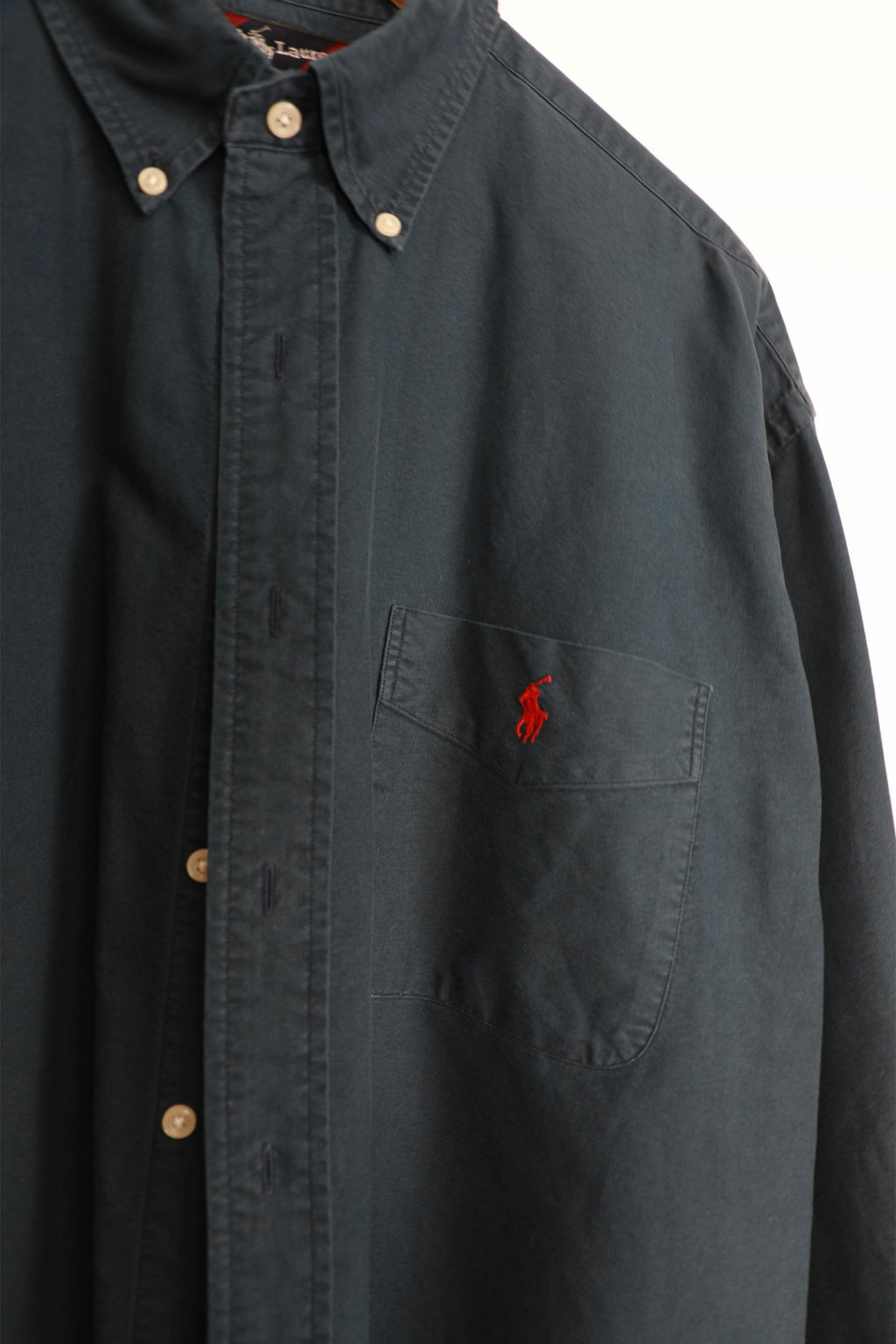 Ralph Lauren dark blue navy cropped shirt