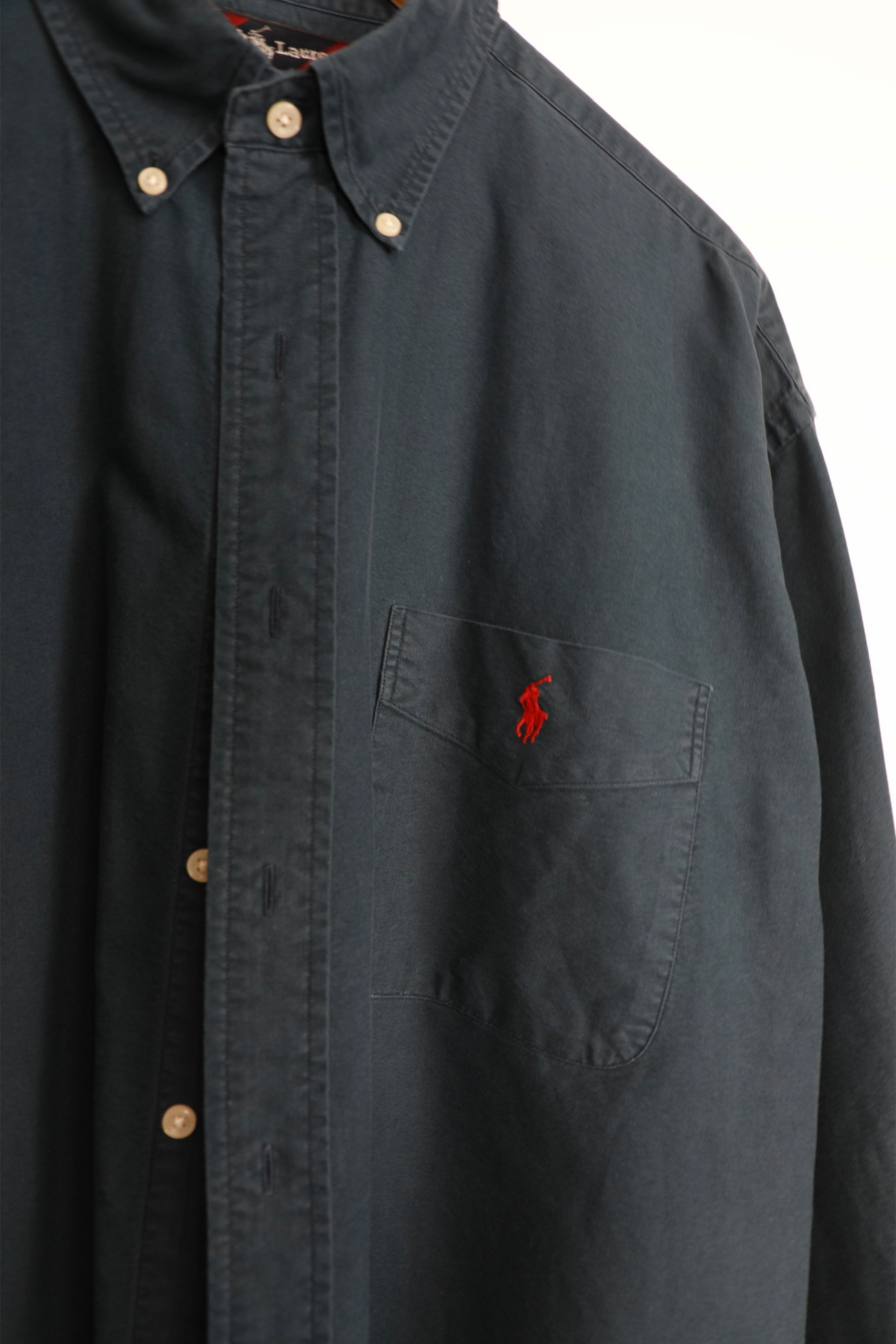 Ralph Lauren dark blue navy cropped shirt