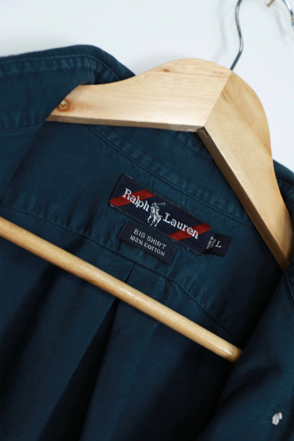 Ralph Lauren dark blue navy cropped shirt