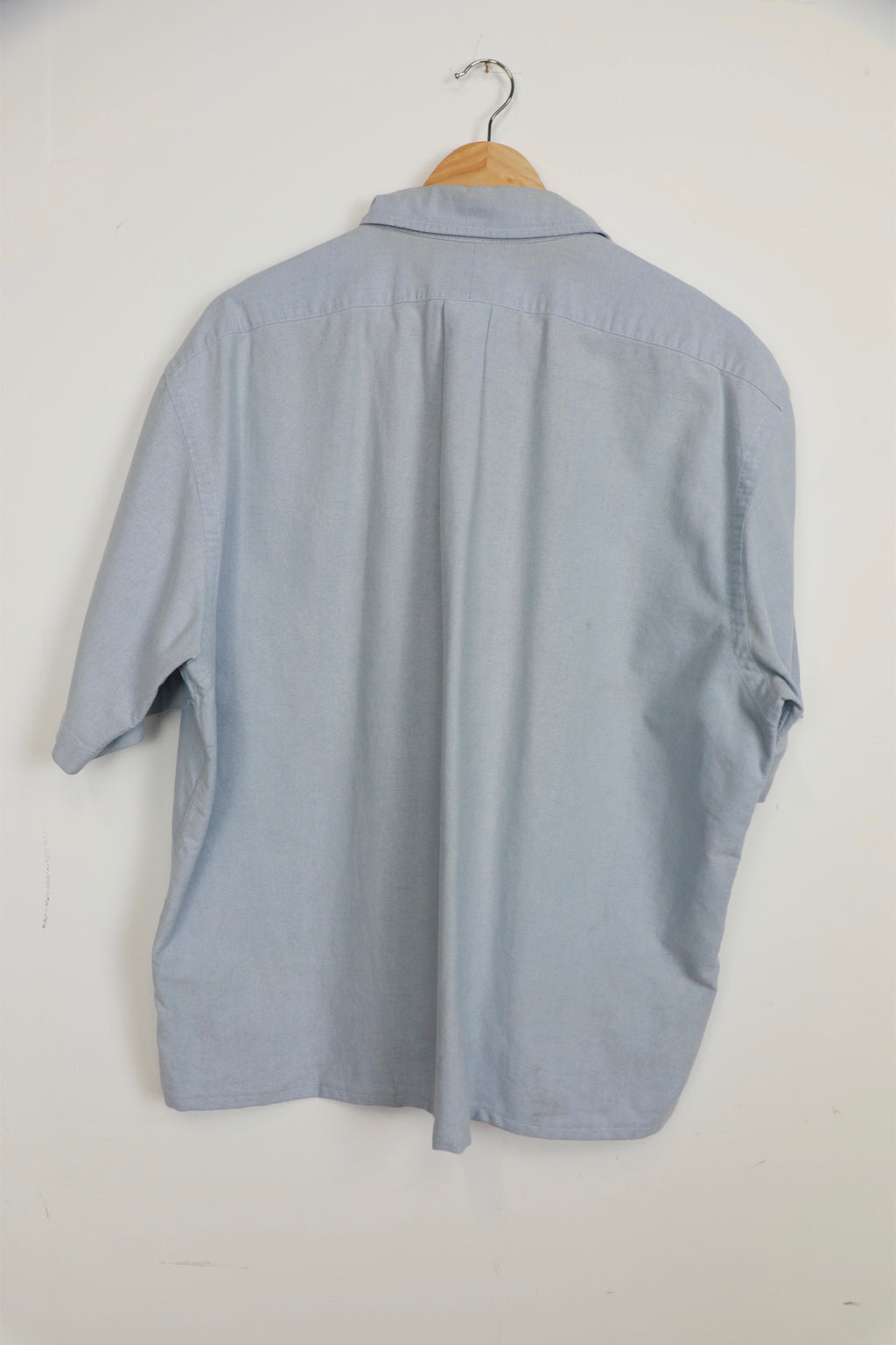 Ralph Lauren light blue short sleeve cropped shirt