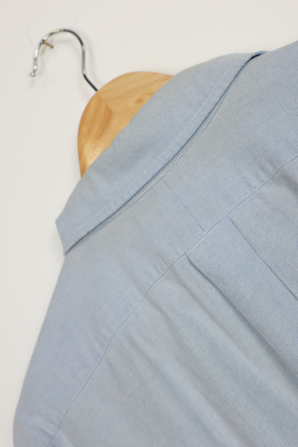 Ralph Lauren light blue short sleeve cropped shirt