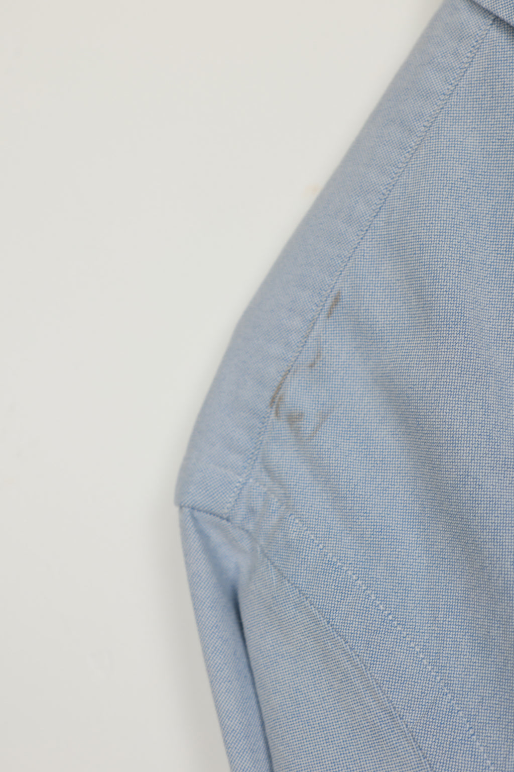 Ralph Lauren light blue striped cropped shirt