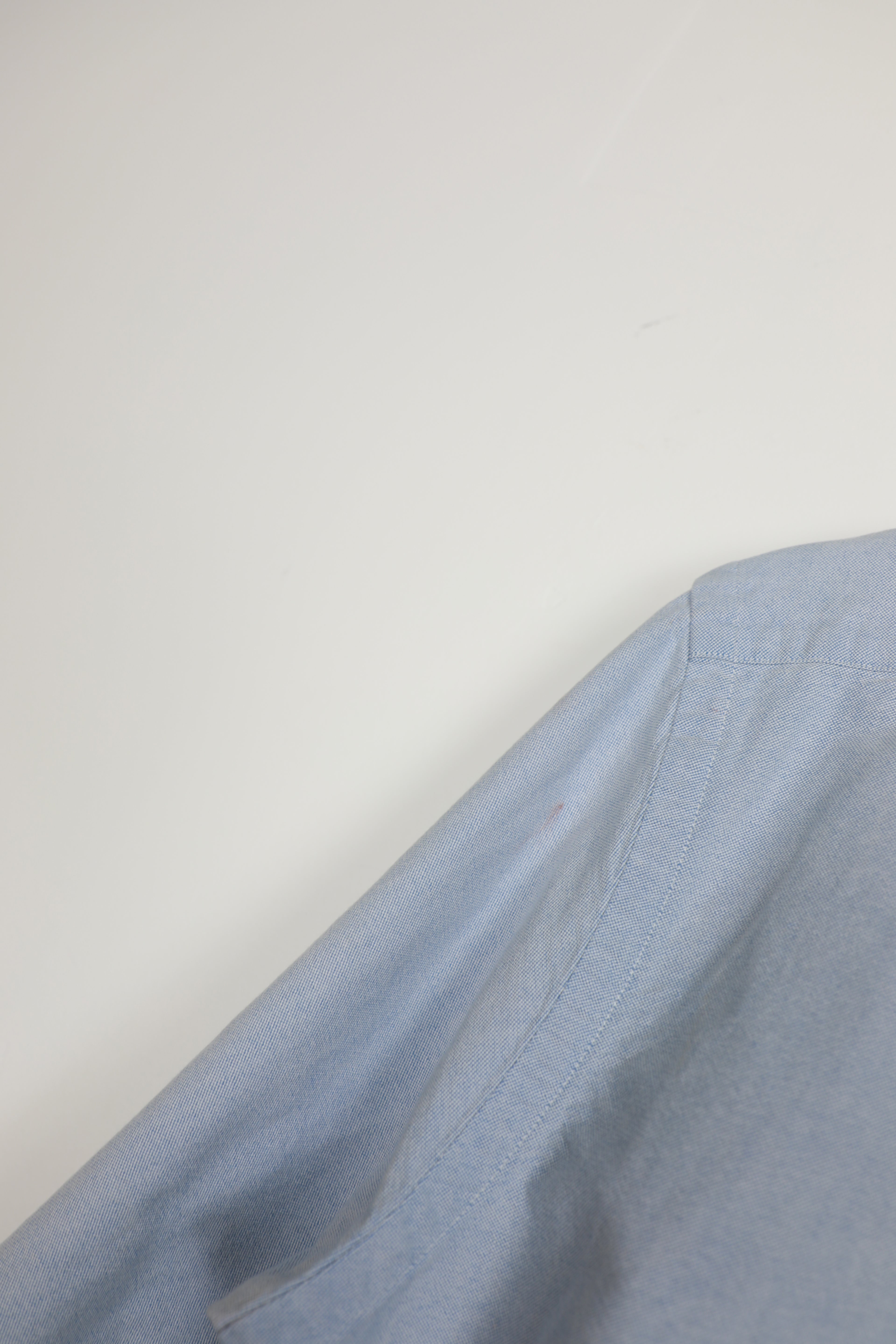 Ralph Lauren light blue striped cropped shirt