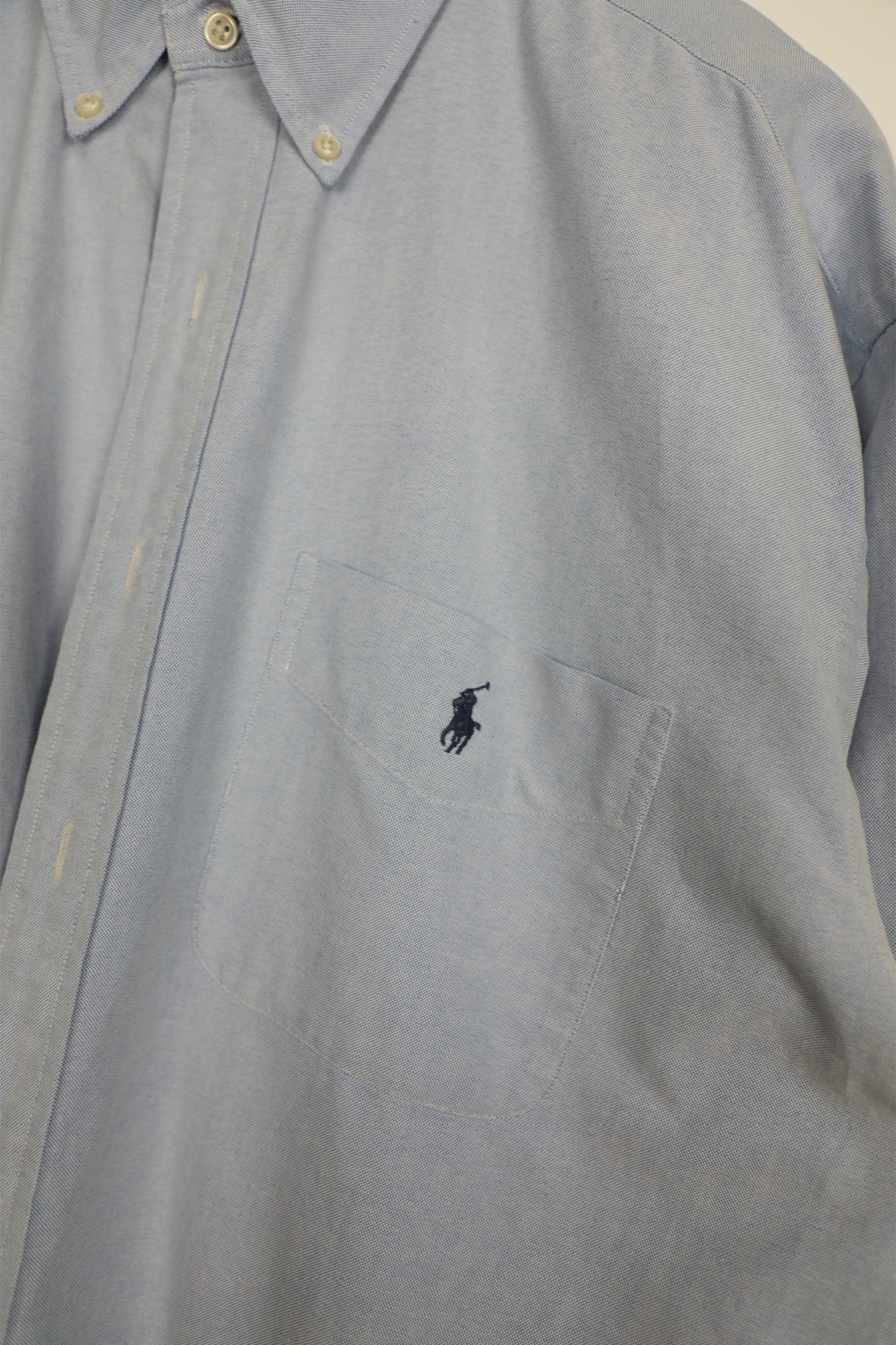 Ralph Lauren light blue cropped shirt