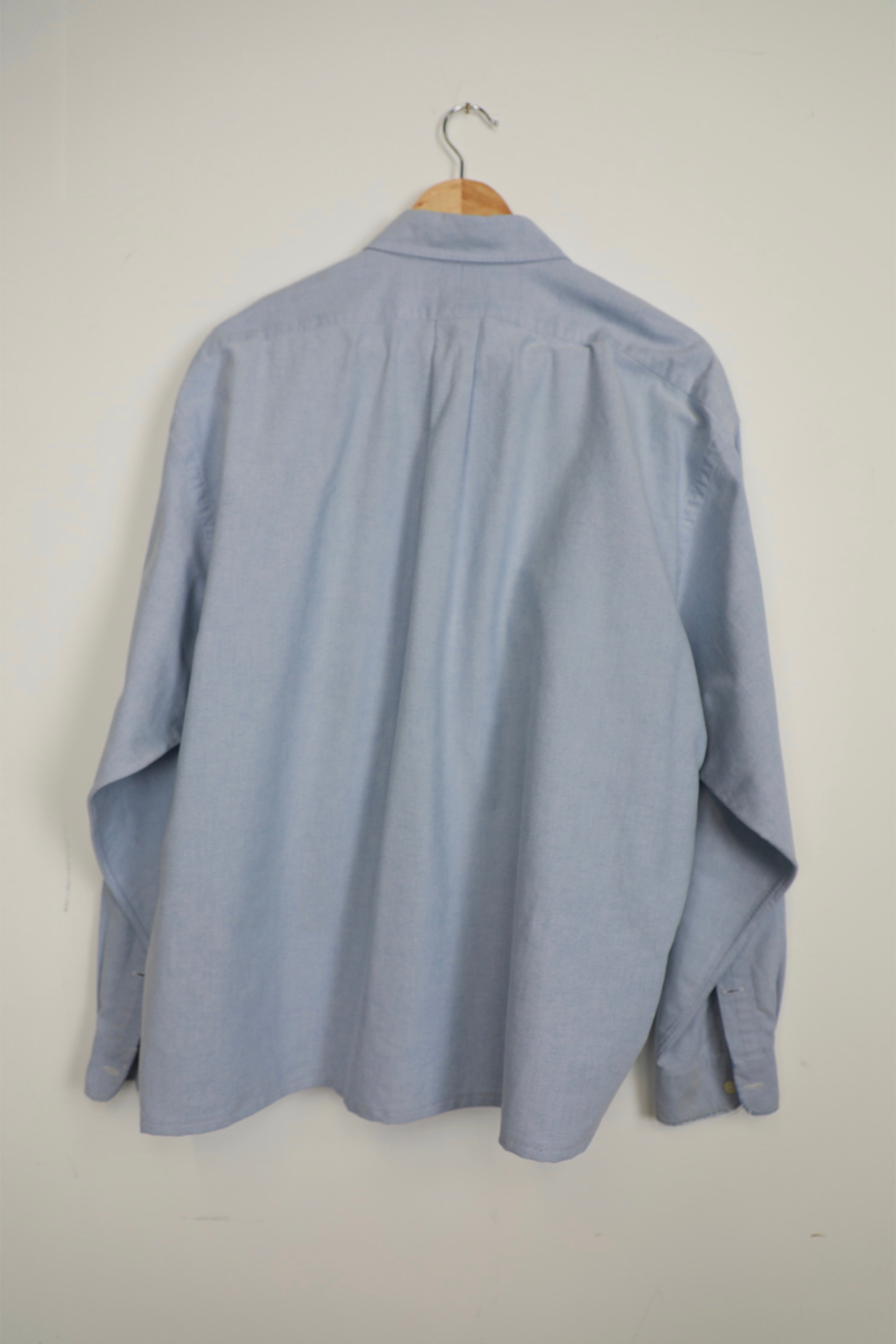 Ralph Lauren light blue cropped shirt