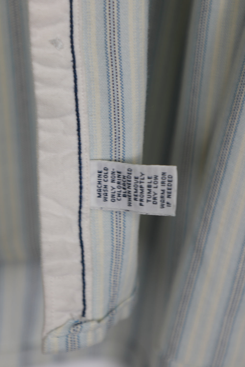 Ralph Lauren light blue striped cropped shirt