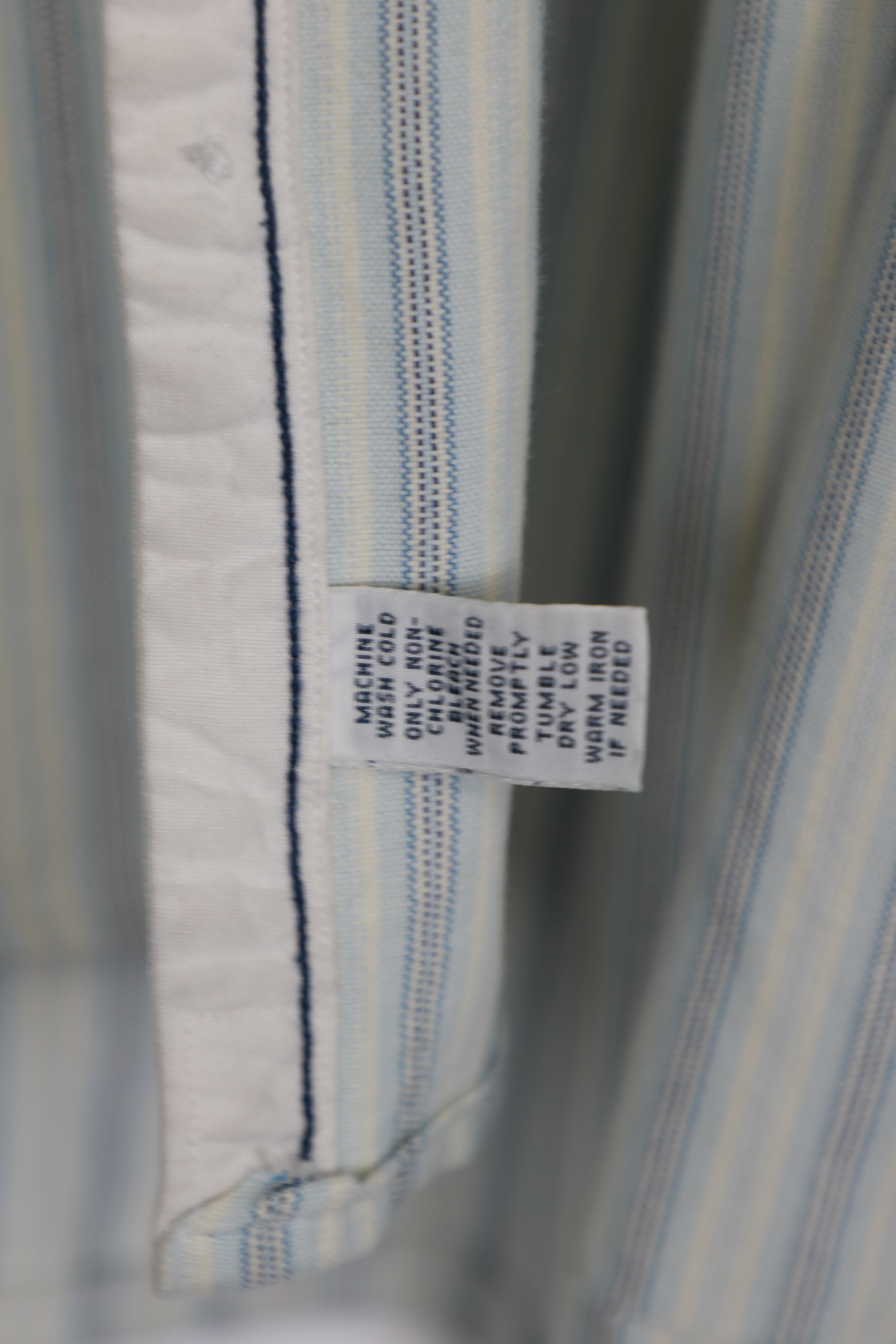 Ralph Lauren light blue striped cropped shirt