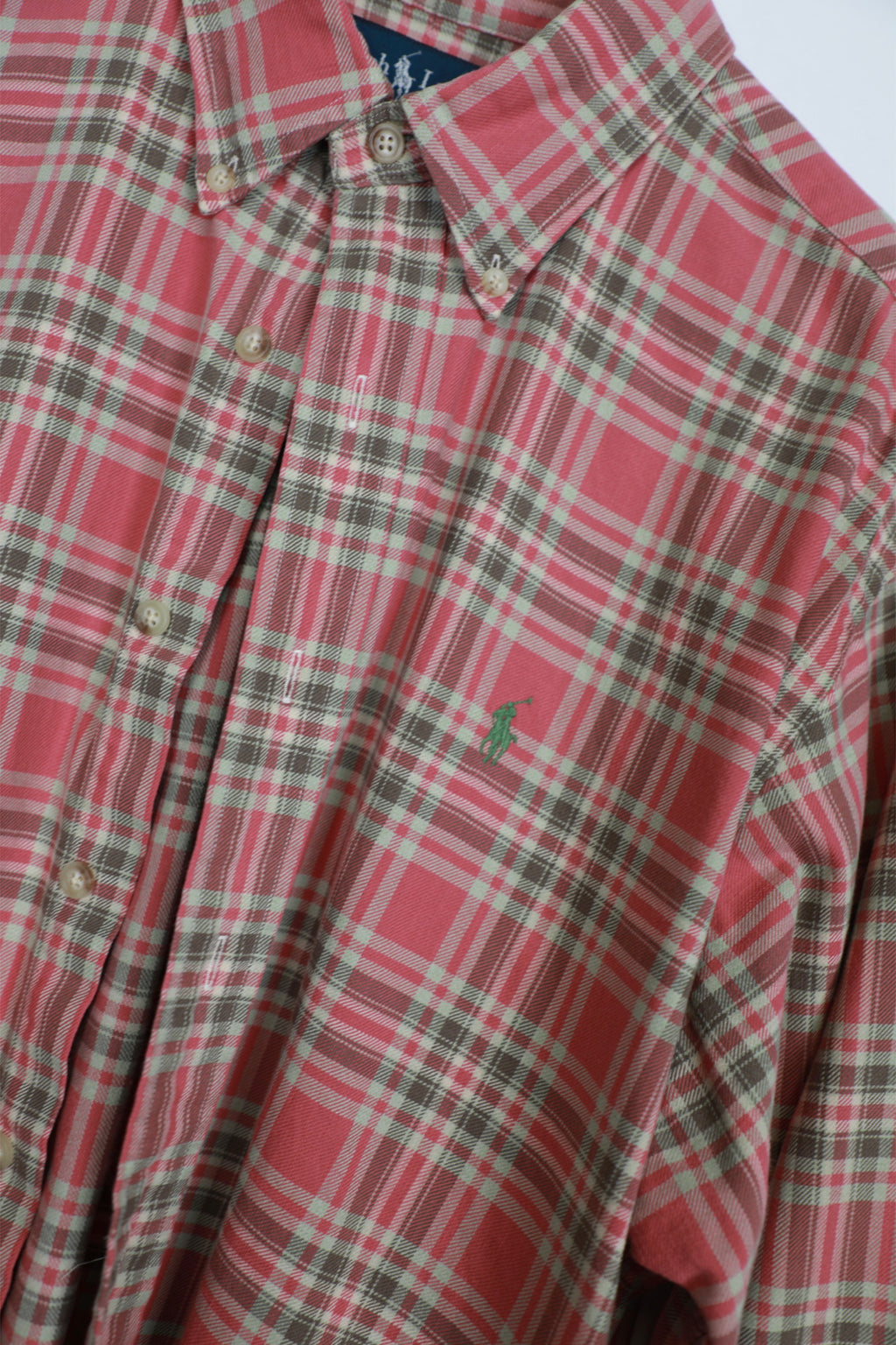 Ralph Lauren red tartan cropped shirt