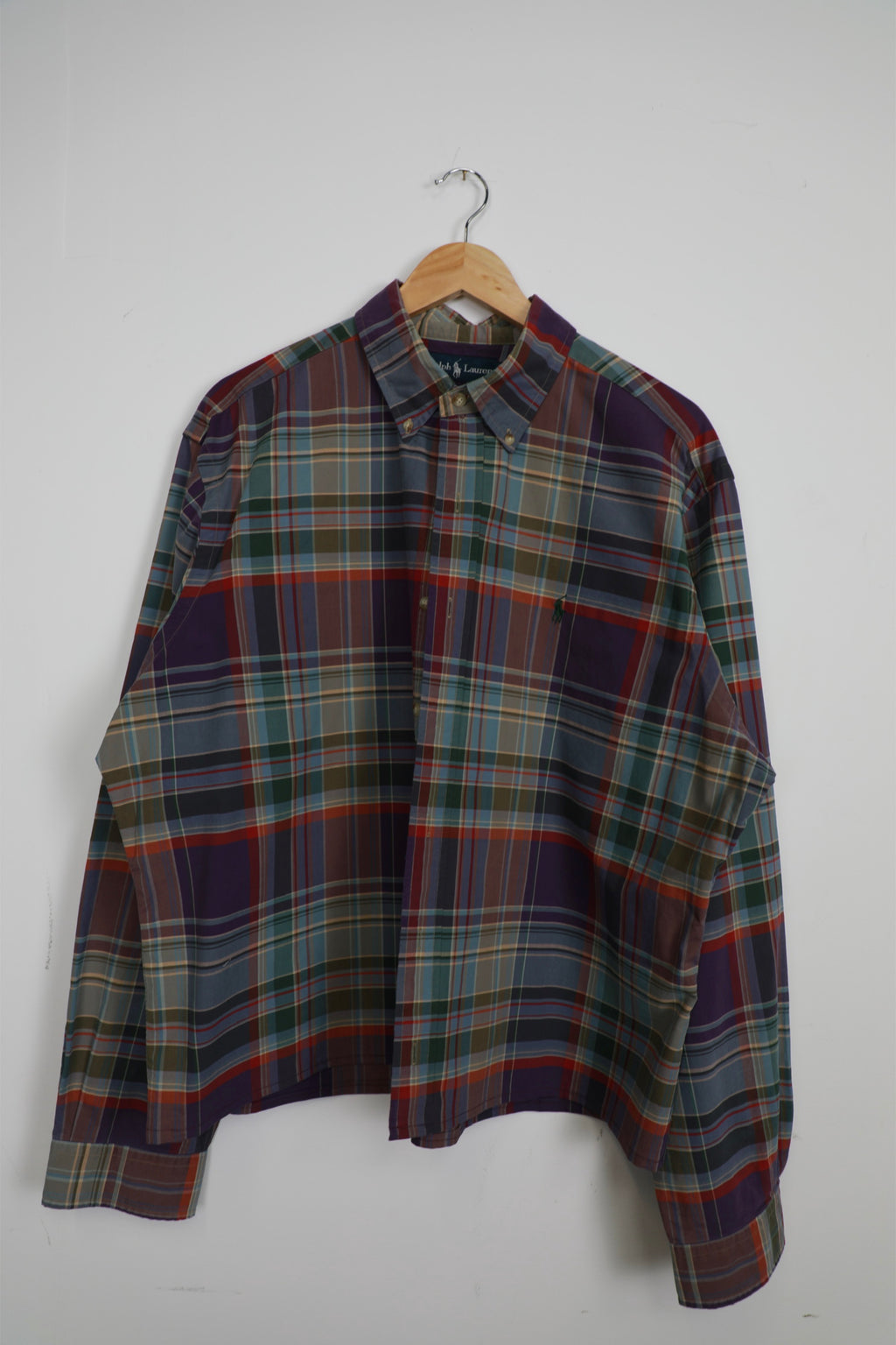 Ralph Lauren tartan cropped shirt