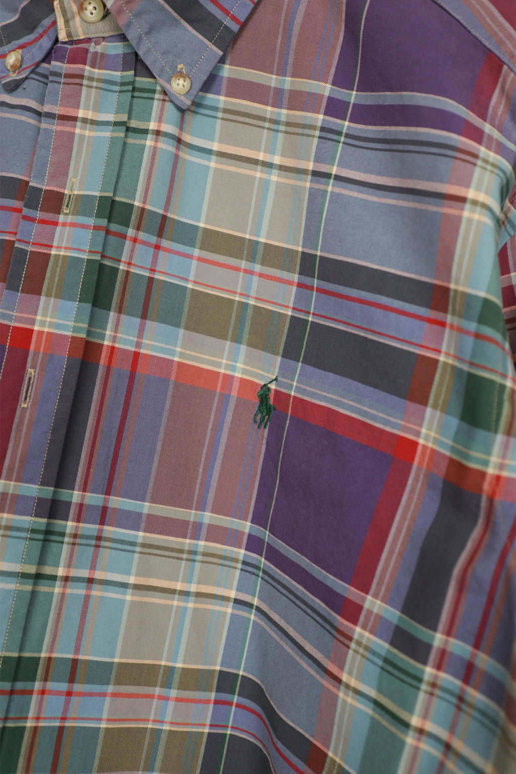 Ralph Lauren tartan cropped shirt