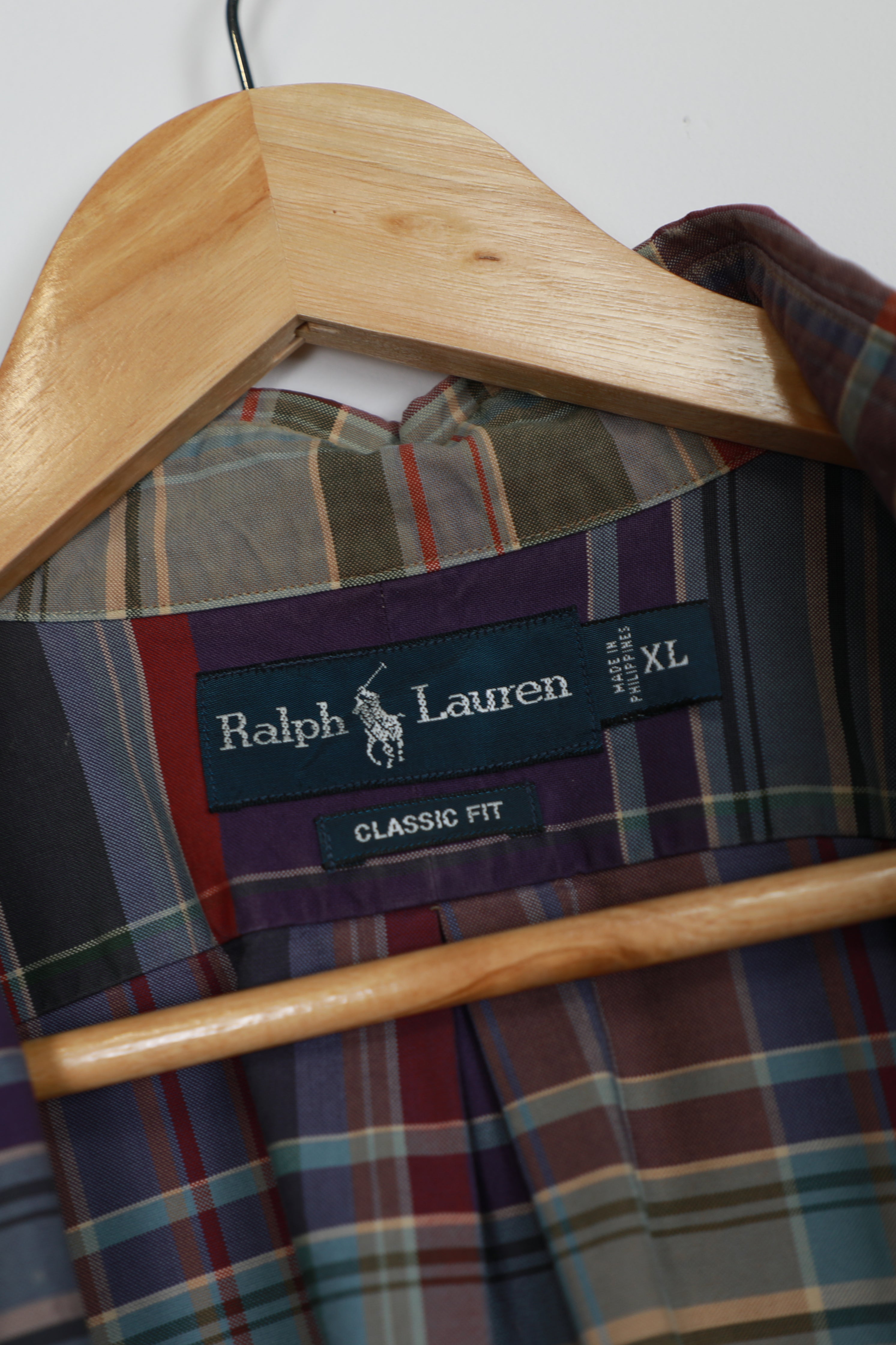 Ralph Lauren tartan cropped shirt