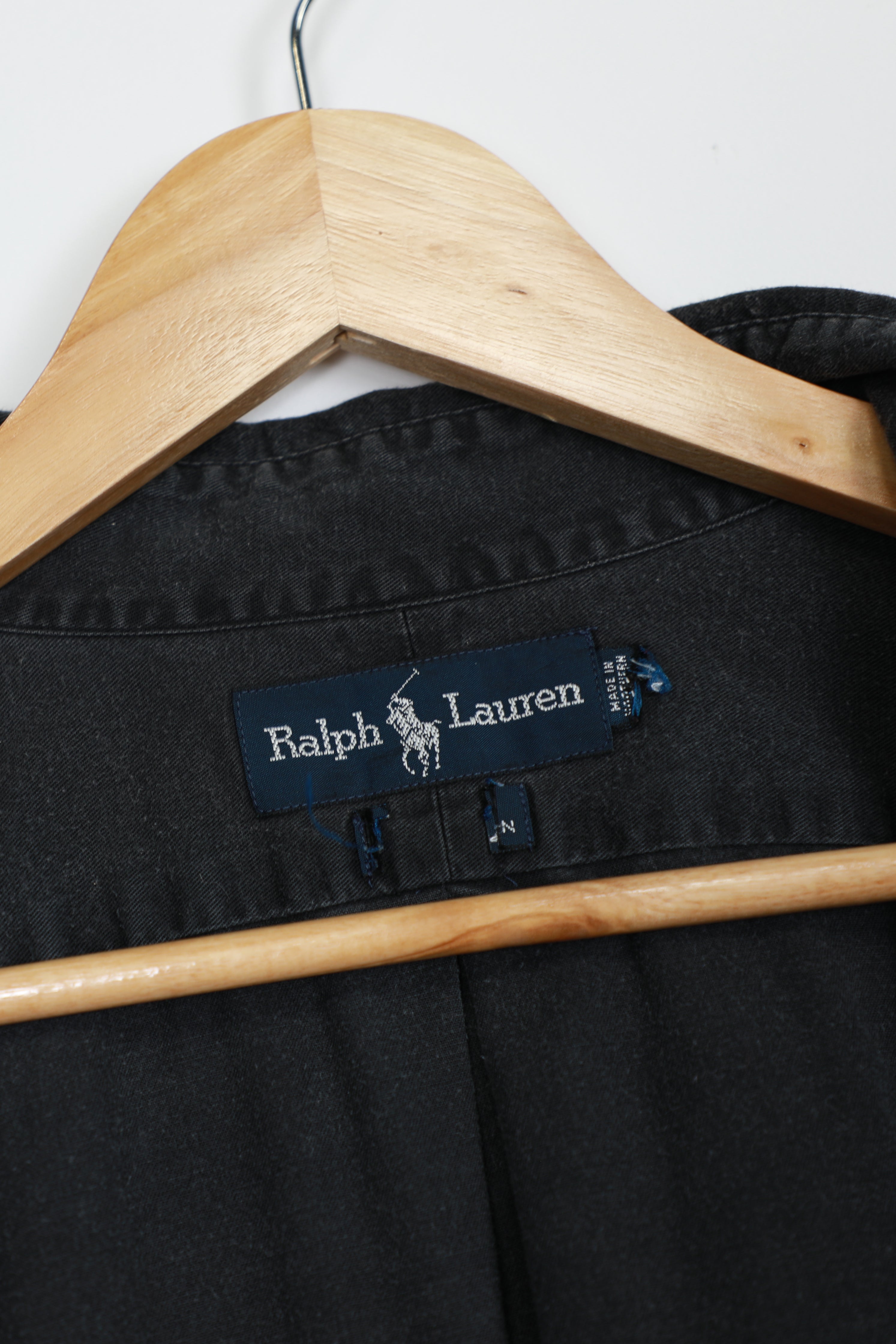 Ralph Lauren black cropped shirt