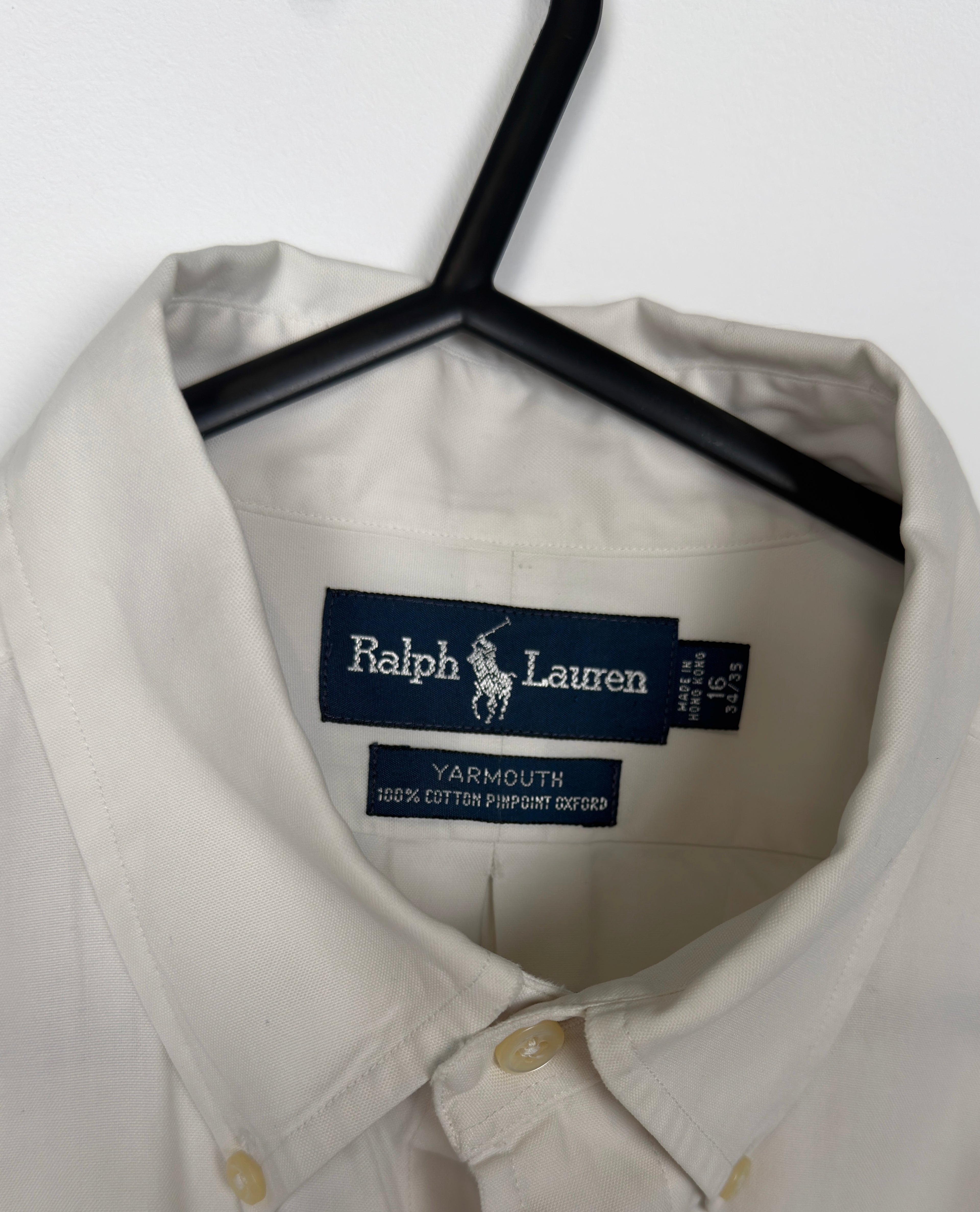 Cropped Ralph Lauren white and retro stripe shirt